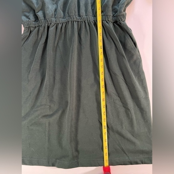 NWOT Lands End forest green cotton turtleneck dress XL vintage 90s preppy - Picture 7 of 9